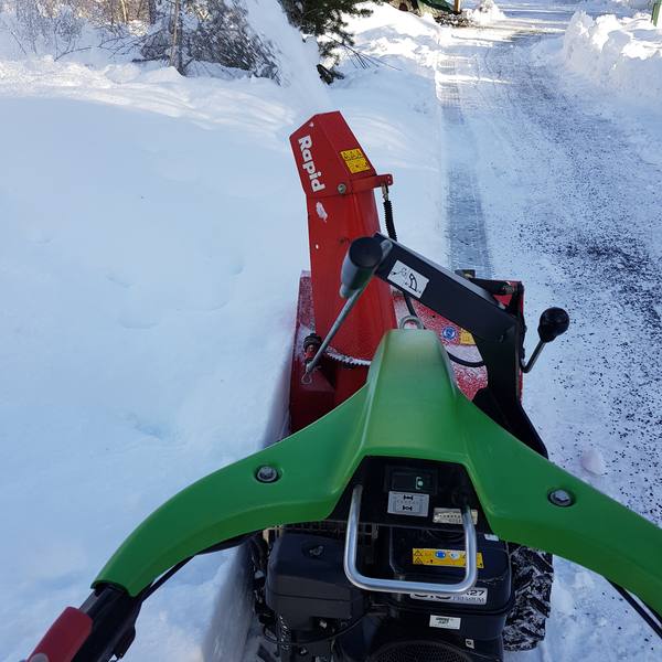 Schneefräse im Einsatz